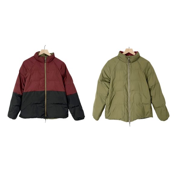 Kit and Ace Reversible Puffer Jacket Coat Insulated Parka Colorblock Lightweight - Picture 8 of 9